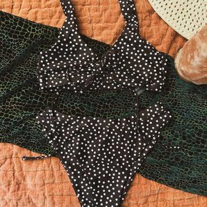 Polka Dot High-Waisted Bikini